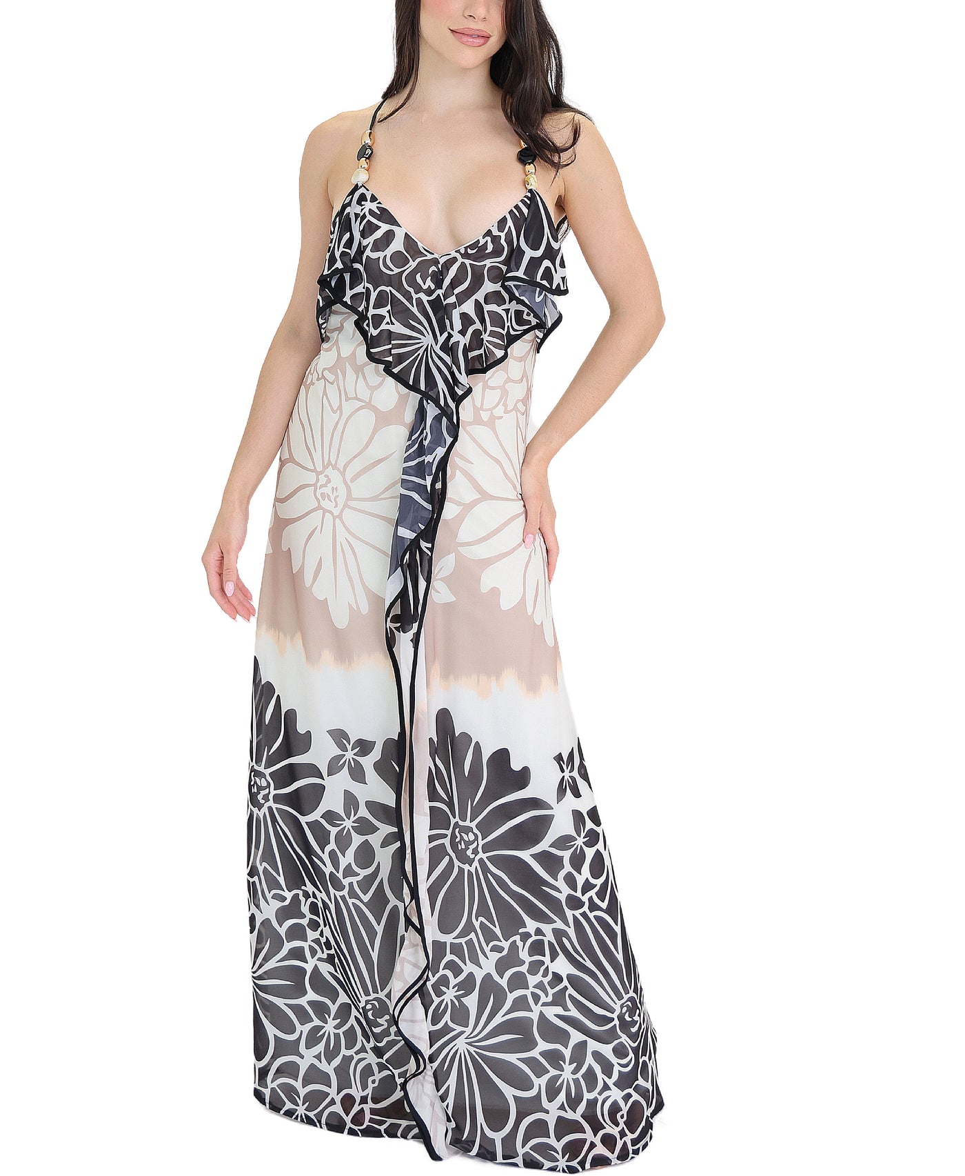 Printed Maxi Dress view 1