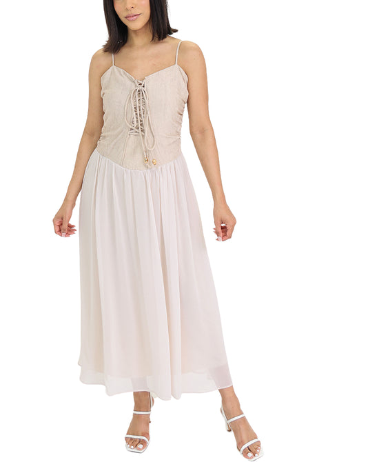 Lace Up Midi Dress view 