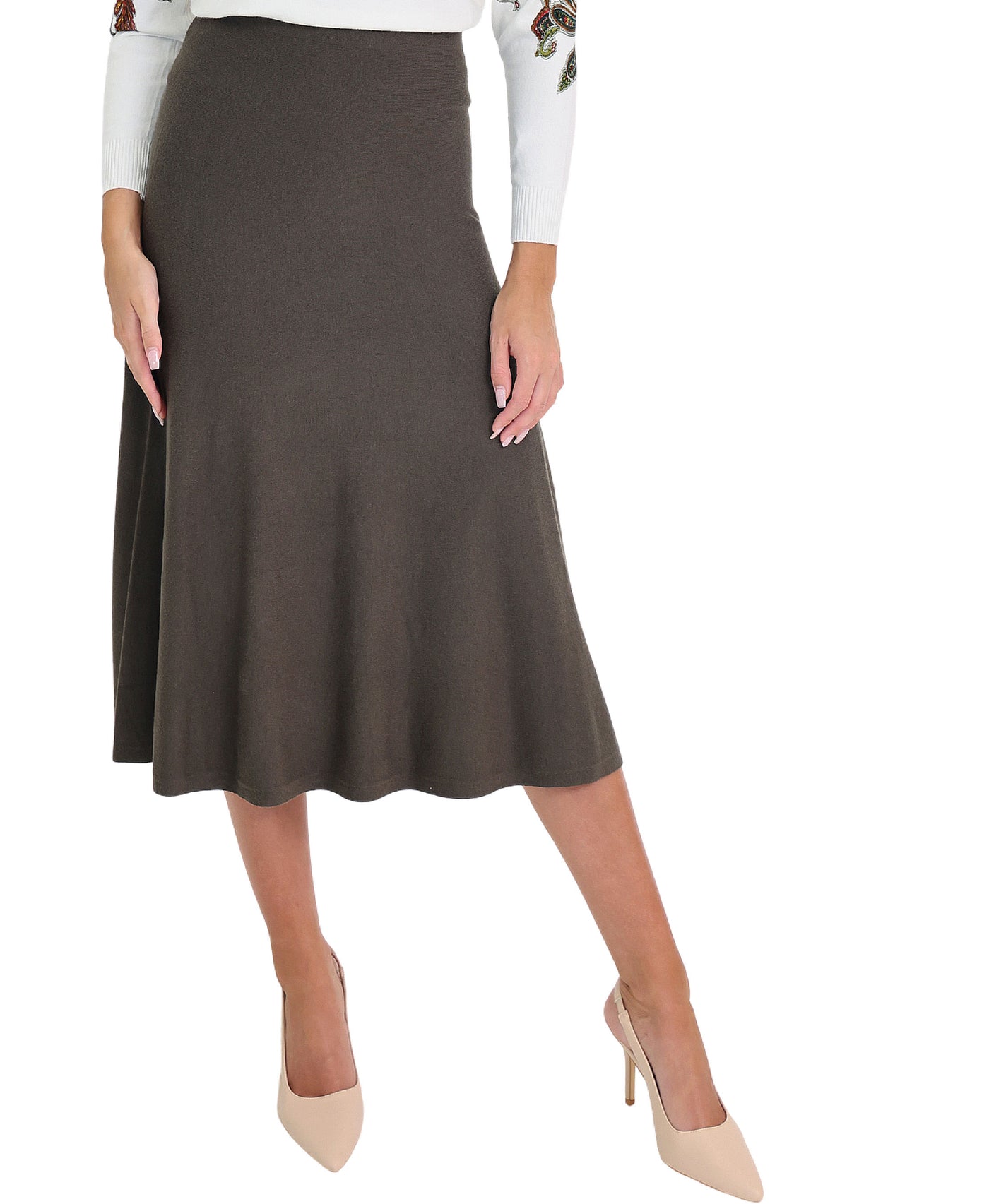 Knit Midi Skirt view 1
