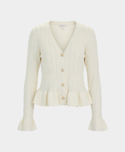 Knit Peplum Sweater w/ Sequins image 4