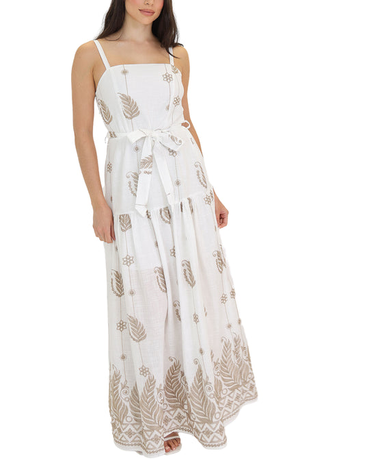 Embroidered Maxi Dress view 