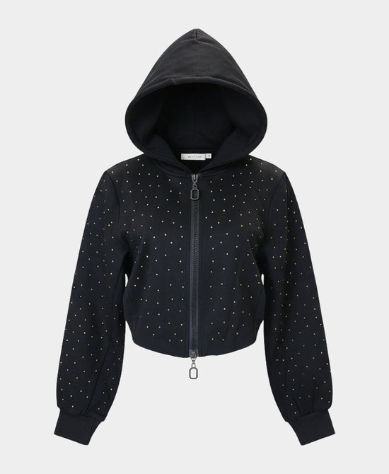 Cropped Fleece Hoodie view 