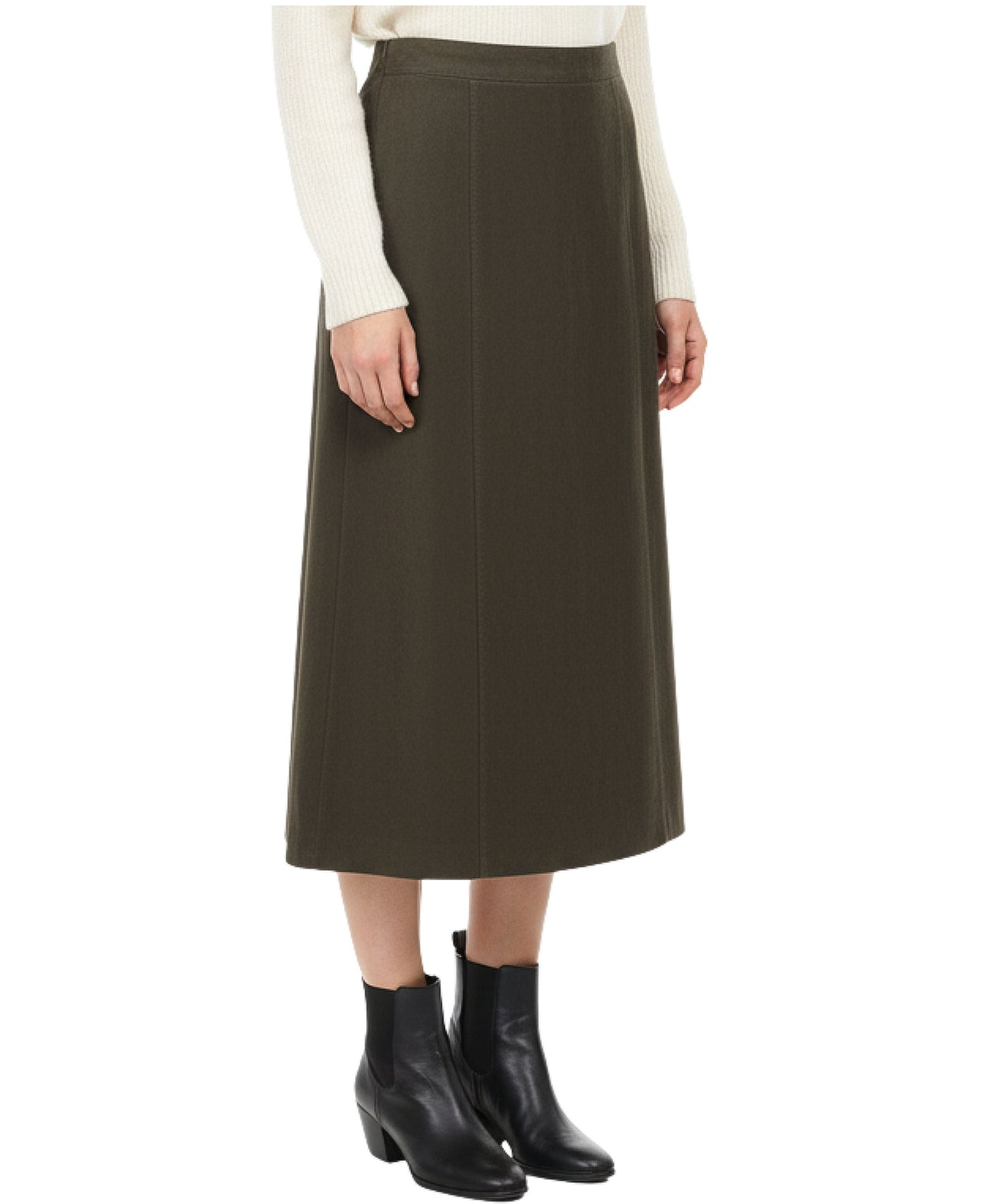 Faux Suede Midi Skirt view 2