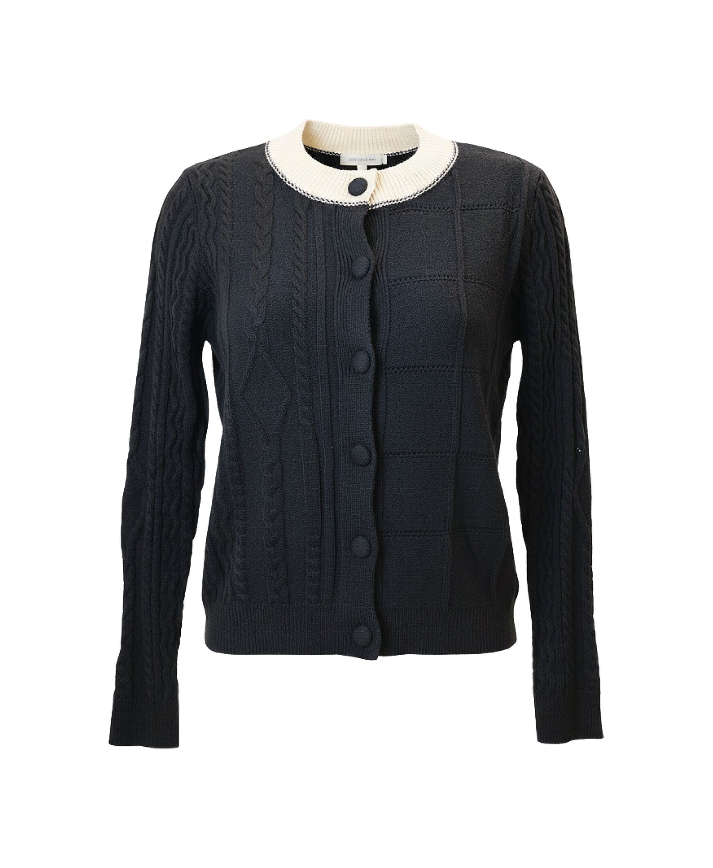 Two Tone Cardigan Sweater view 2