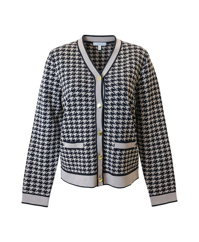 Houndstooth Cardigan Sweater image 2