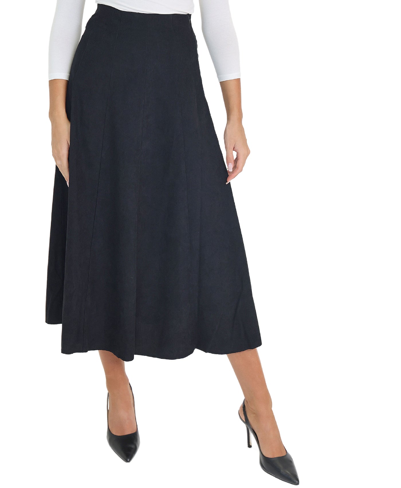 Corduroy Midi Skirt view 1
