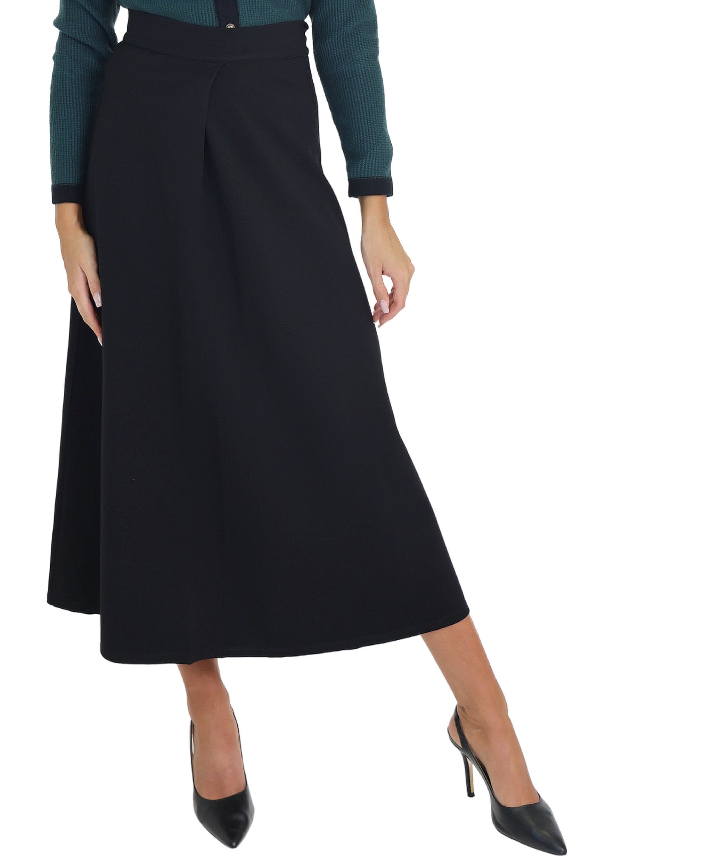 Solid Midi Skirt view 1
