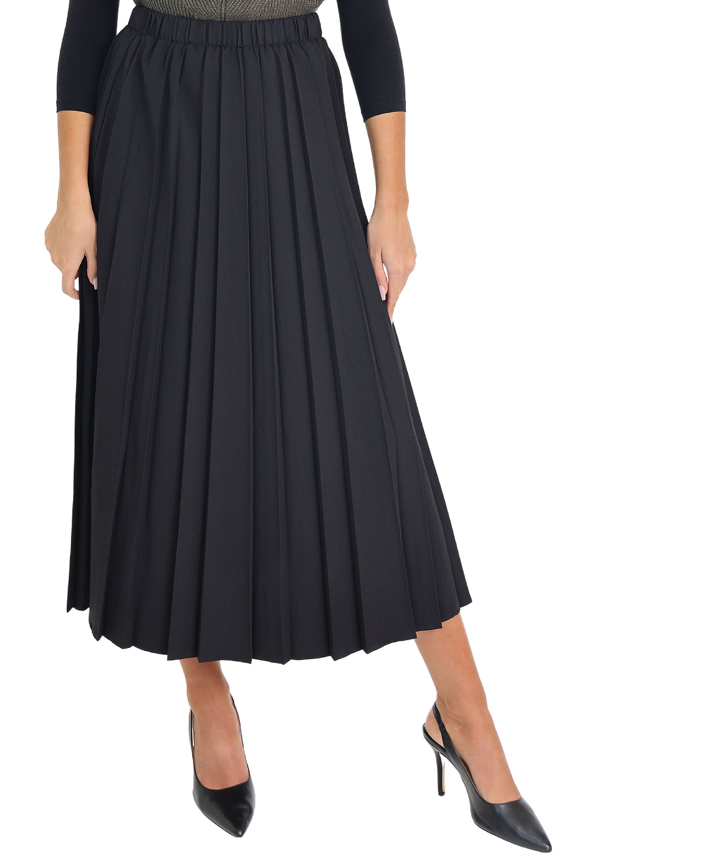Pleated Midi Skirt view 1