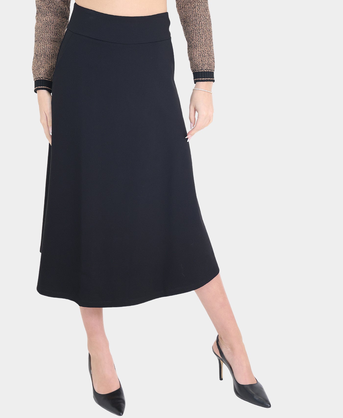 Solid Midi Skirt view 1