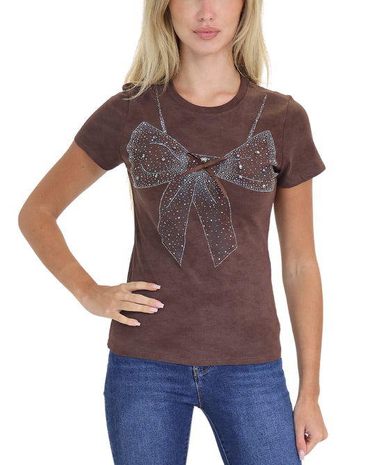 Jeweled Bow Tee view 