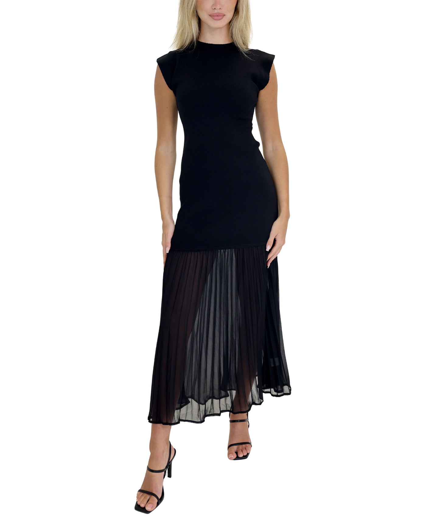 Knit Dress w/ Pleated Bottom view 1