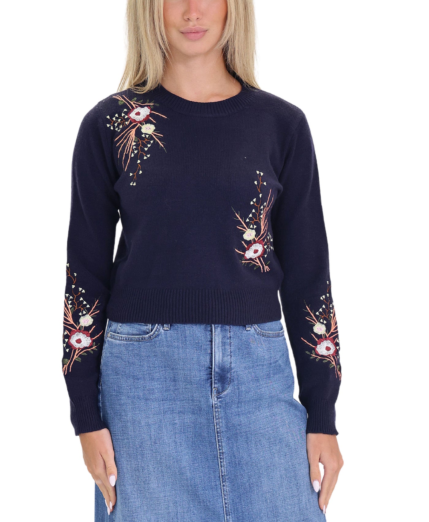 Embroidered Sweater view 1