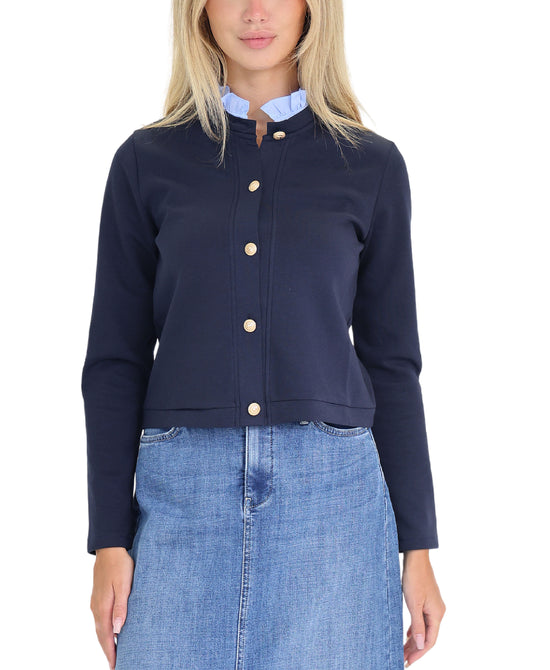 Scuba Jacket w/ Ruffle Trim view 
