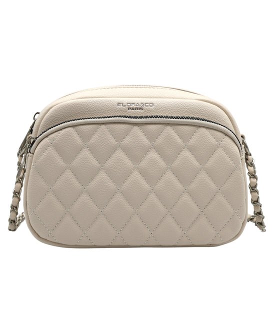 Quilted Crossbody Bag w/ Chain Strap view 