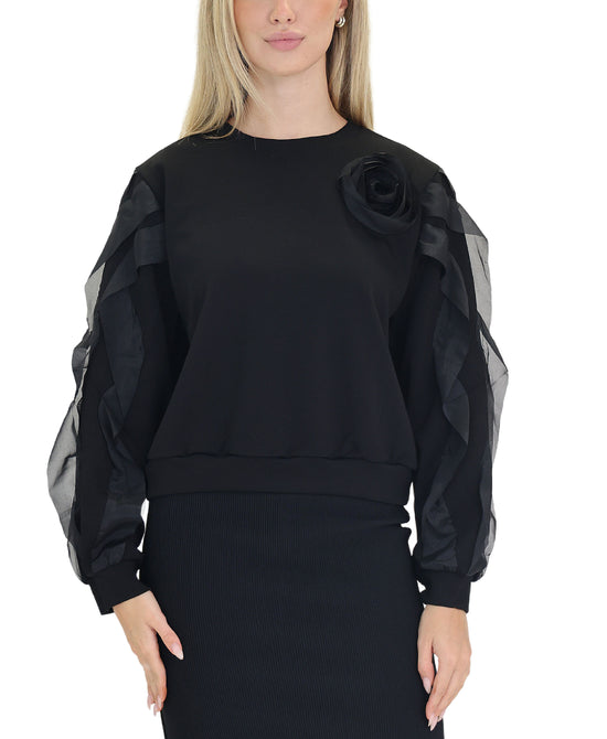 Scuba Top w/ Ruffles view 