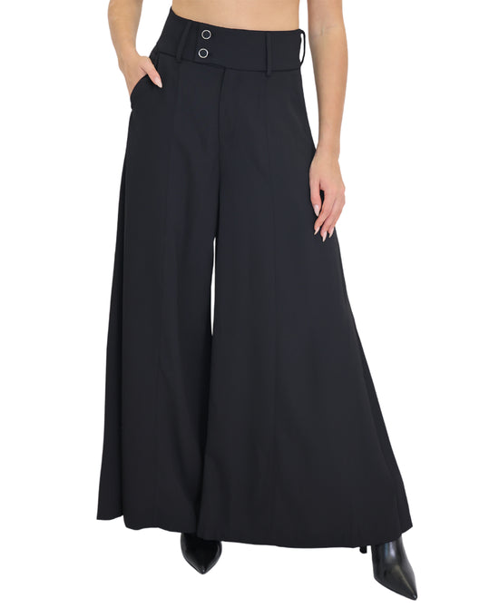 Solid Wide Leg Pants view 