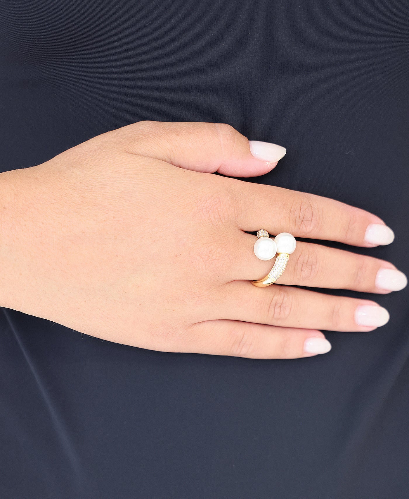 Statement Ring w/ Pearl view 1