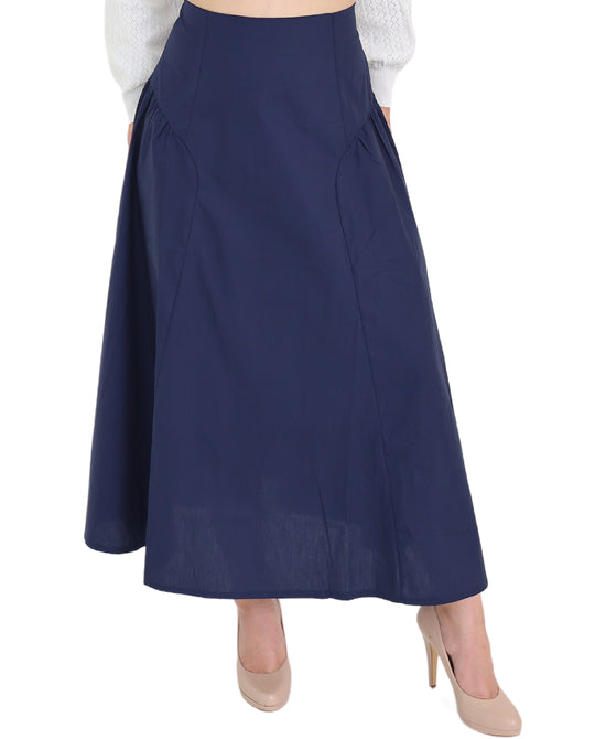Solid Midi Skirt view 