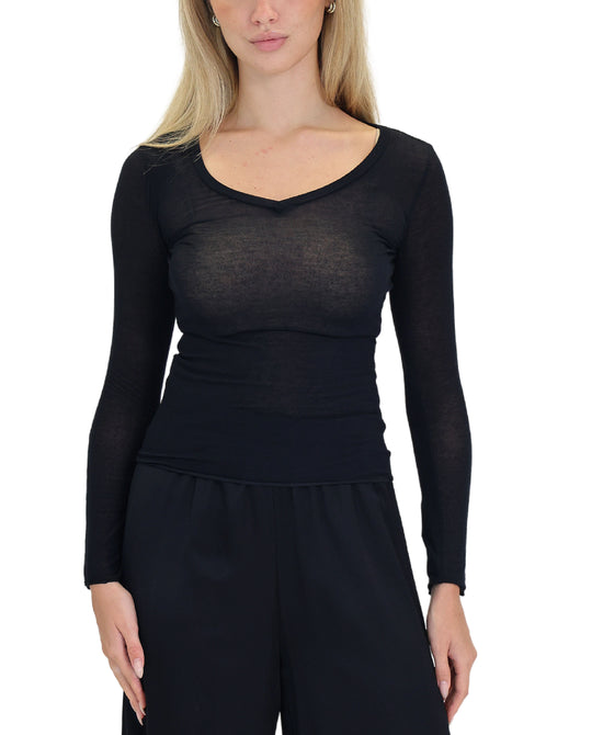 Lightweight Knit Top view 