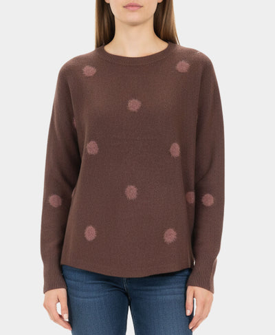 Sweater w/ Fuzzy Dots image 1