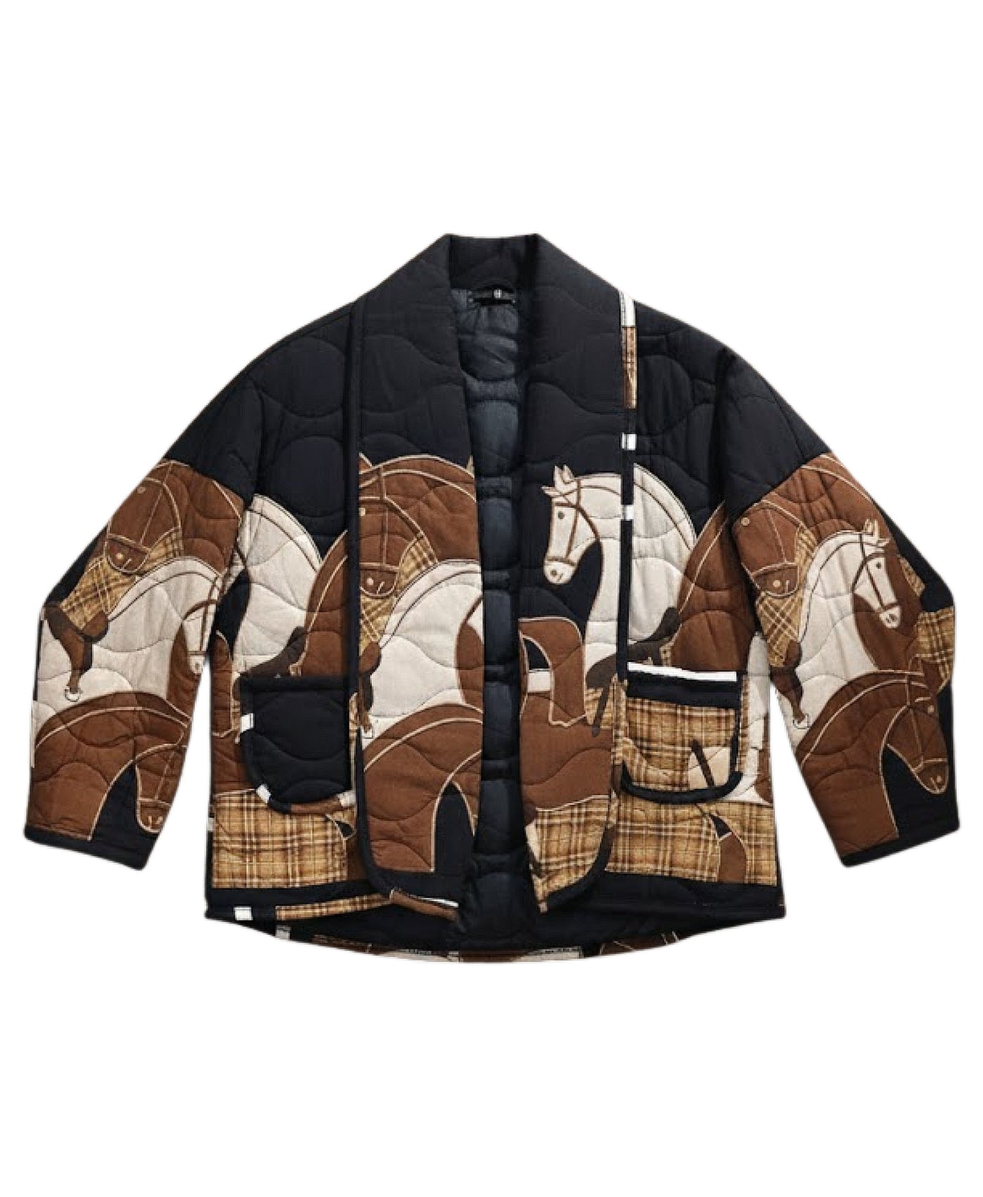 Horse Print Quilted Jacket view 2