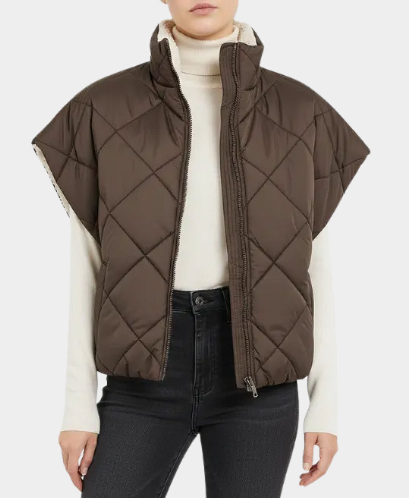 Reversible Quilted Short Sleeve Vest view 1