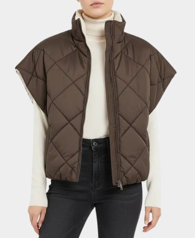 Reversible Quilted Short Sleeve Vest image 1