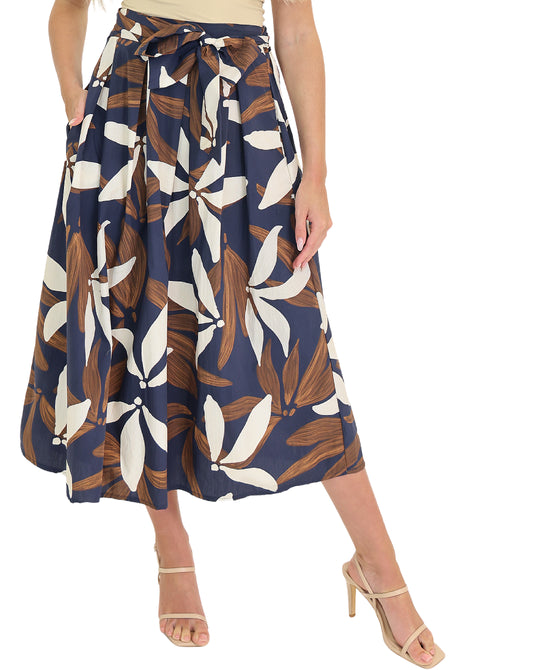 Printed Midi Skirt view 