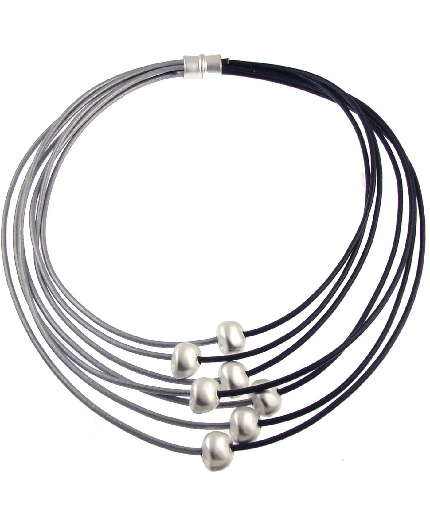 Two Tone Necklace w/ Beads view 1