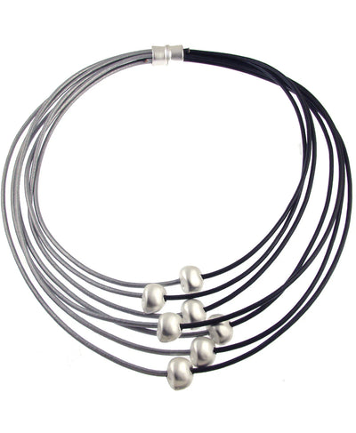 Two Tone Necklace w/ Beads image 1