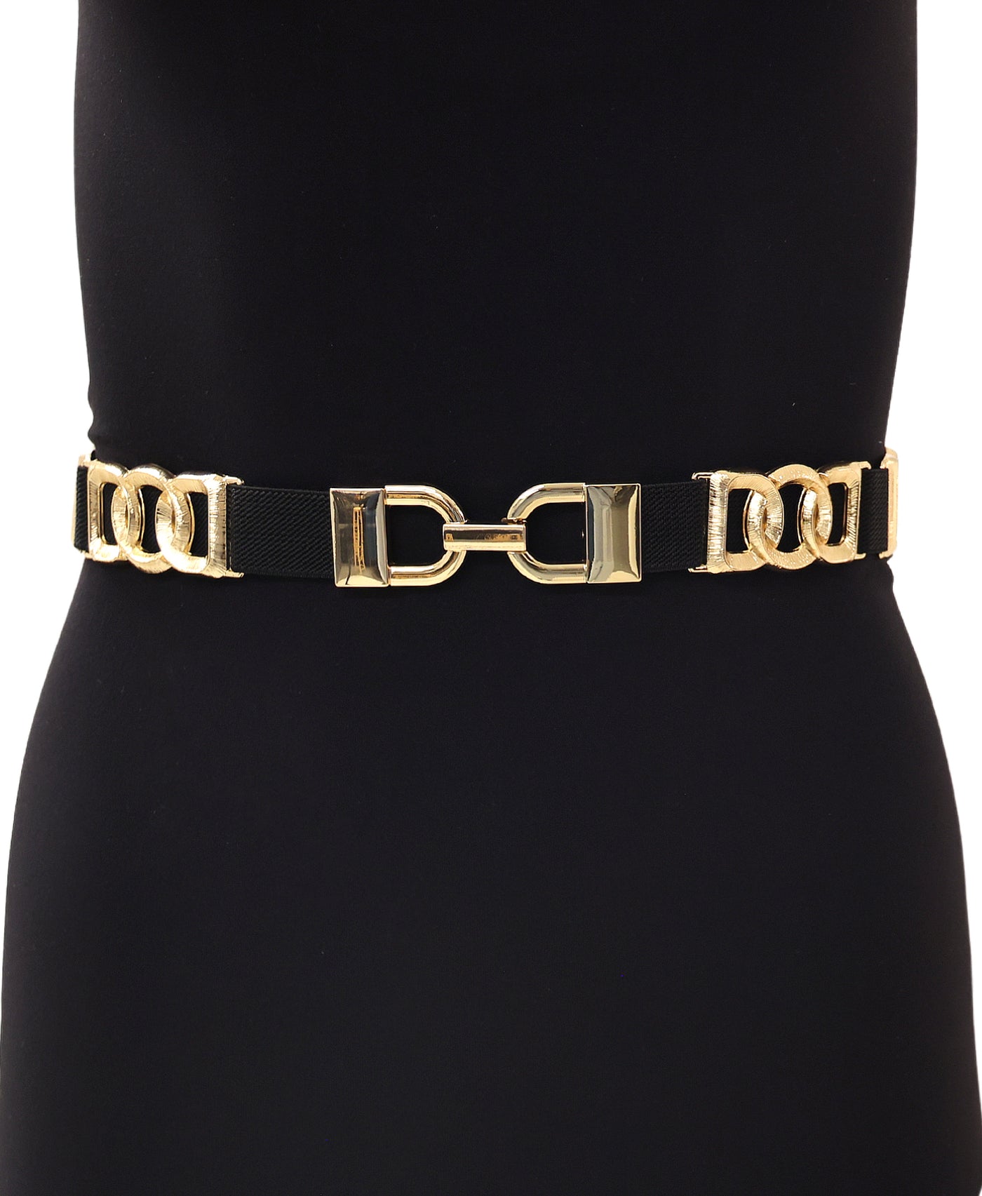 Metal Chain Link Elastic Belt view 1