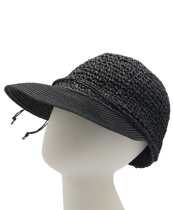Paper Crochet Hat w/ Tie view 