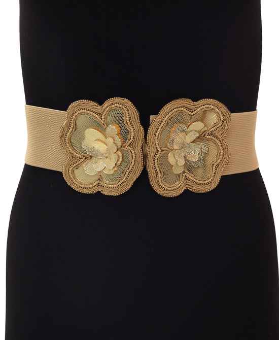 Double Flower Elastic Belt view 