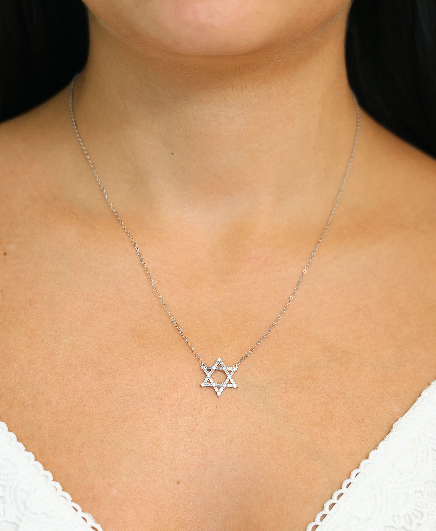 Star Of David Pendant Necklace view 1