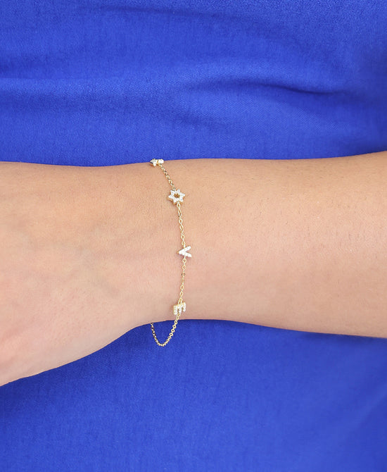 "LOVE" Bracelet w/ Star Of David view 