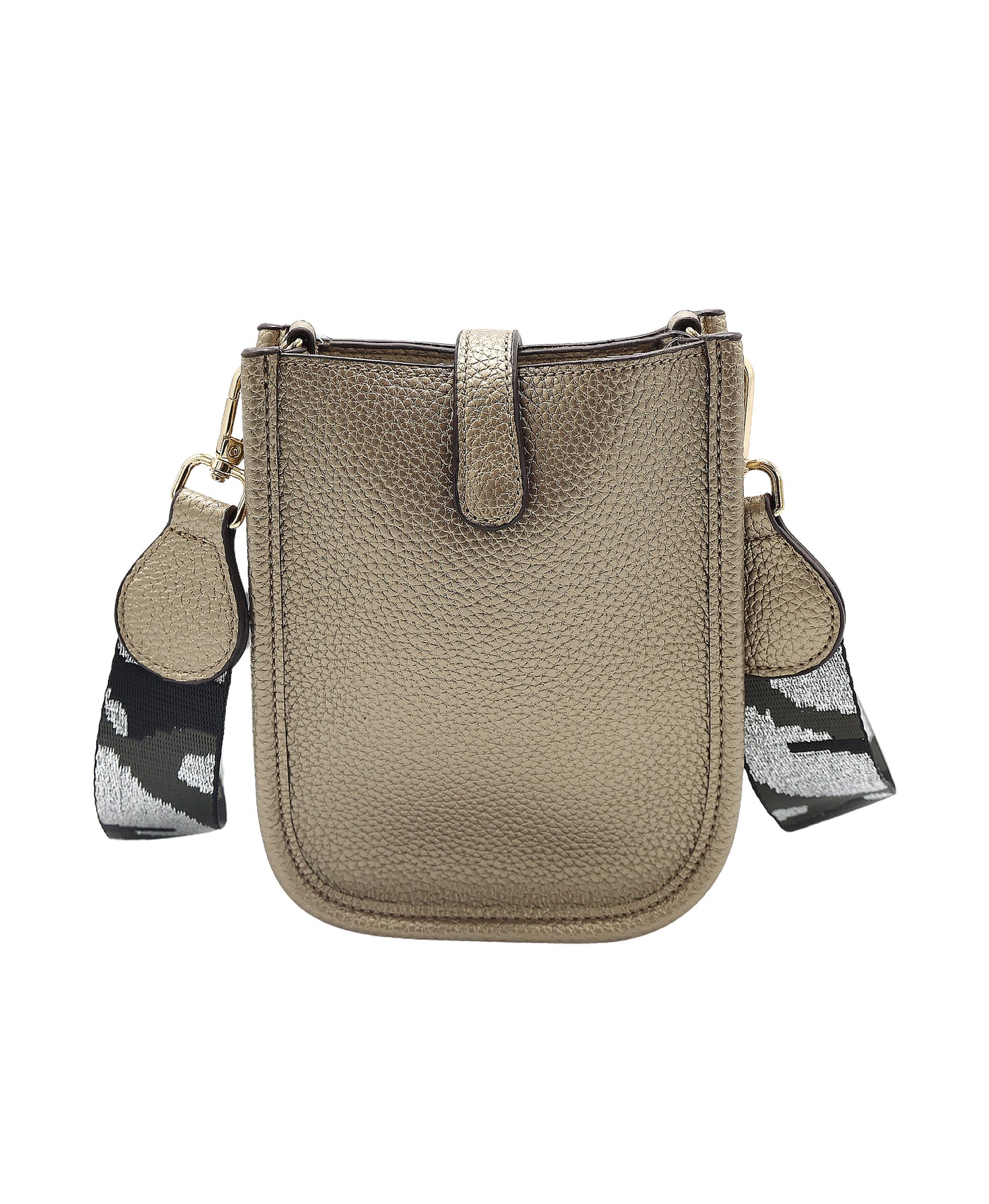 Faux Leather Cellphone Crossbody Bag view 1