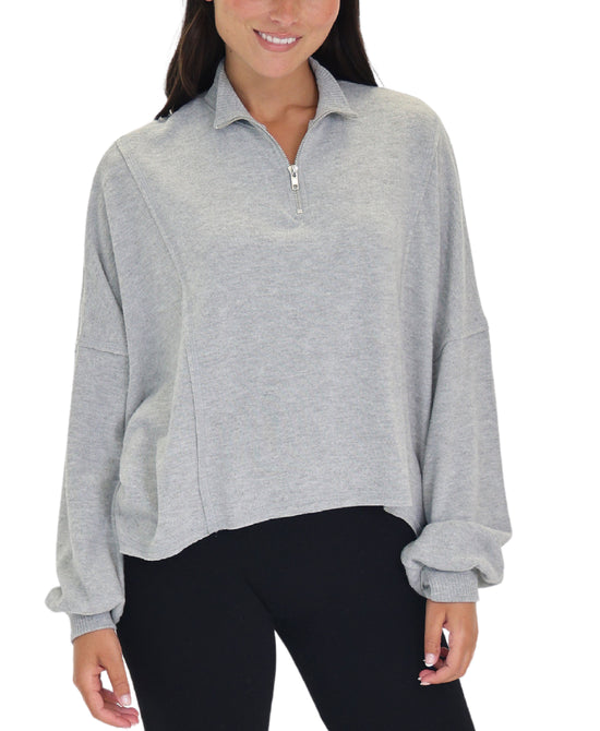 Solid Half Zip Up view 