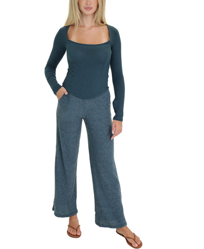 Ribbed Knit Corset Top