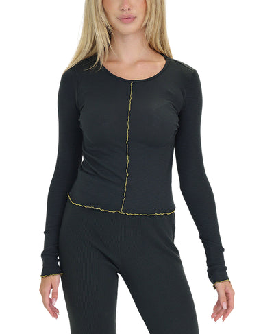 Ribbed Knit Top image 1