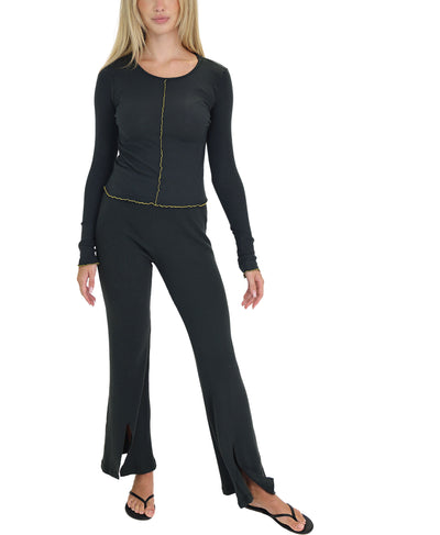 Ribbed Knit Top image 2