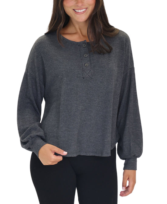 Thermal Henley Top view 