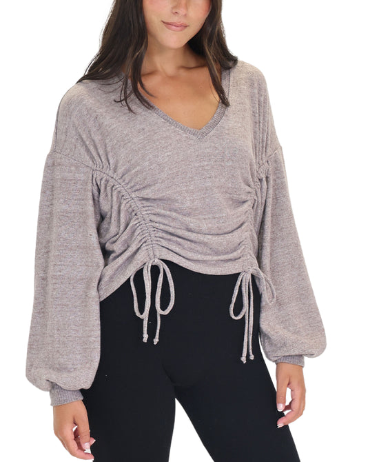 Ruched Knit Top view 