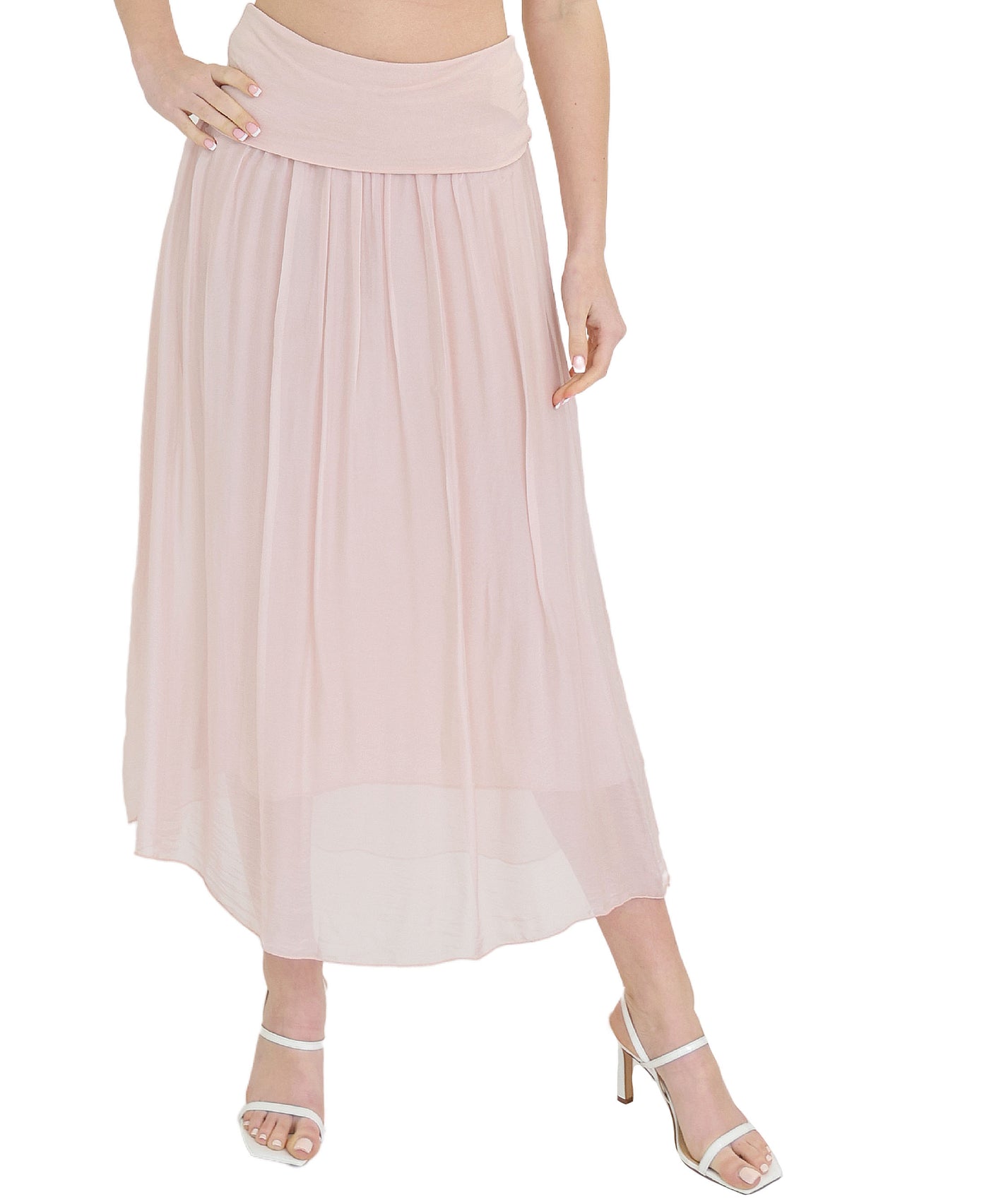 Silk Maxi Skirt view 1