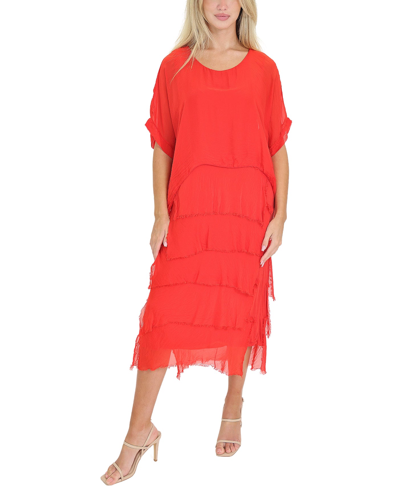 Silk Tiered Dress view 1