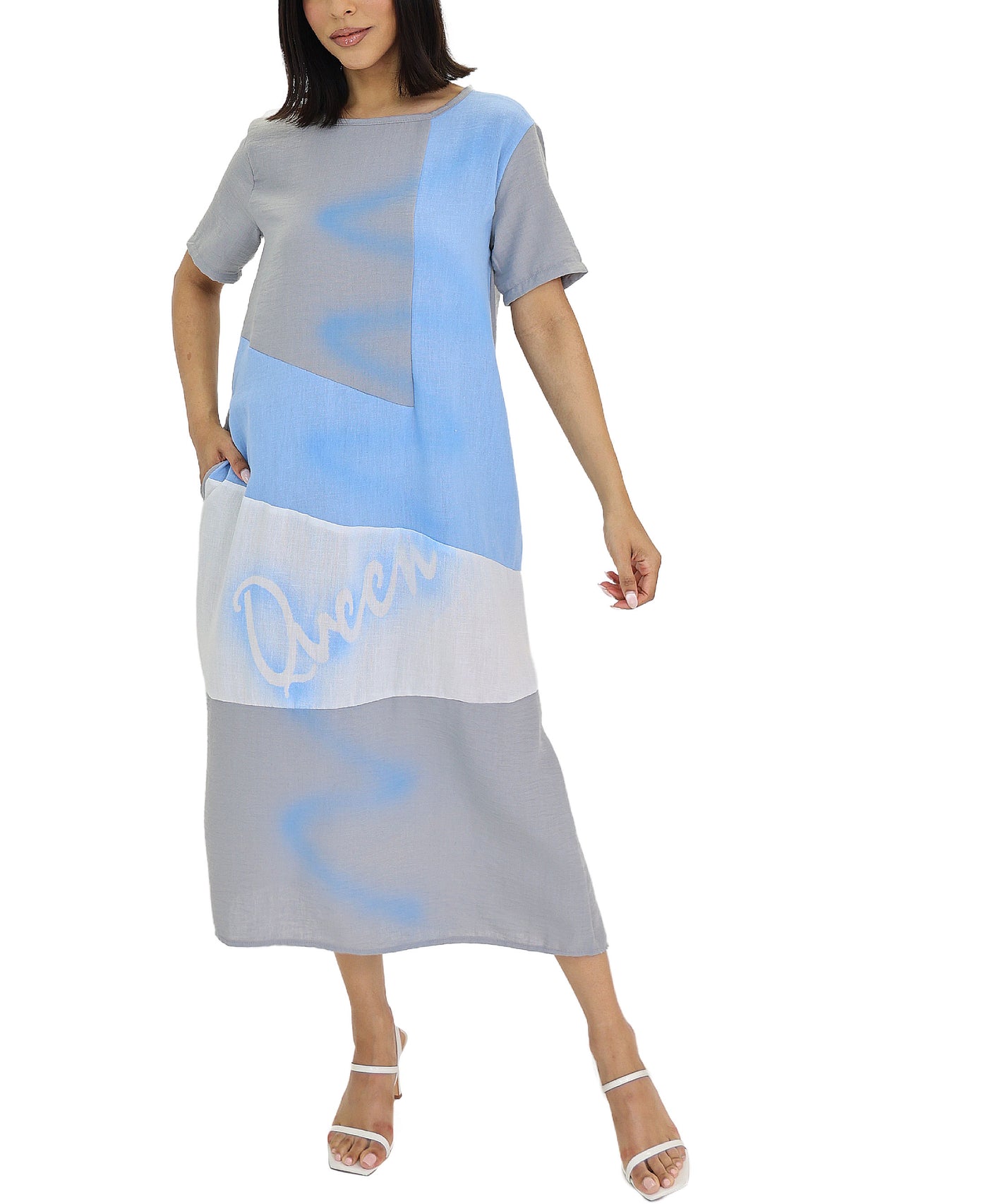 Colorblock Midi Dress view 1