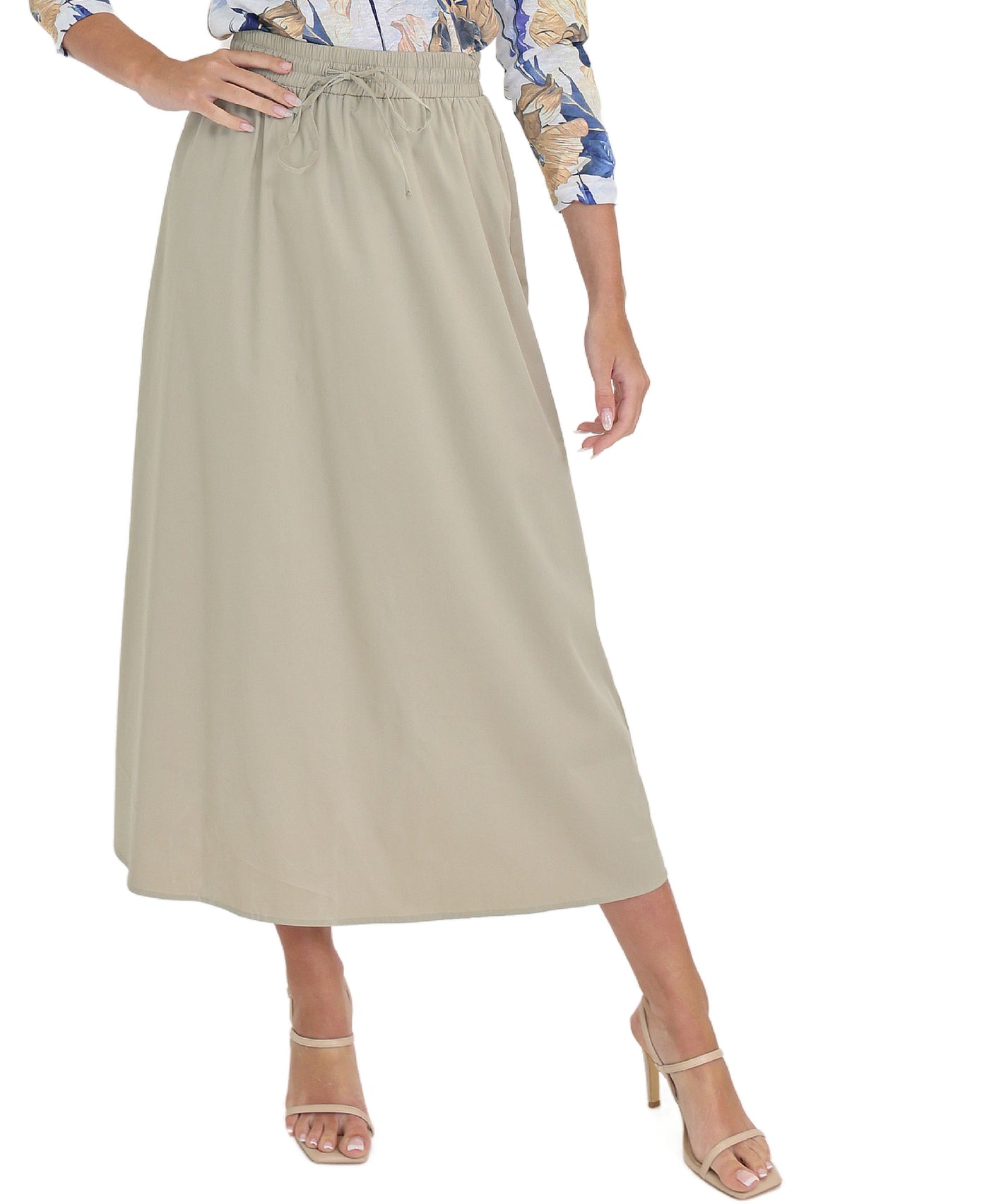 Solid Midi Skirt view 1