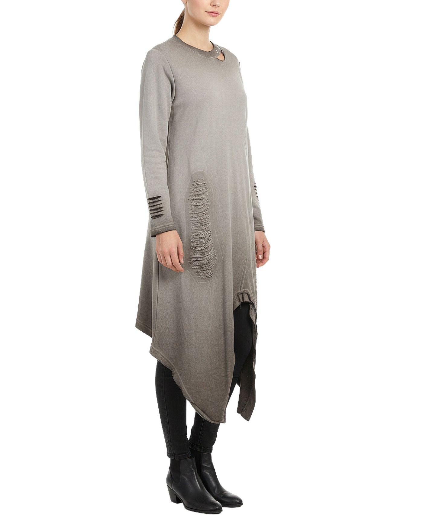 Distressed Hanky Hem Dress view 2