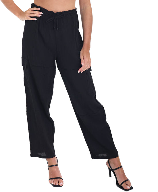 Cotton Swim Cover-Up Pants view 