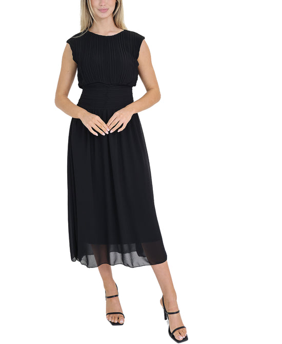 Pleated Midi Dress view 