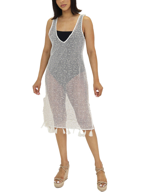Mesh Swim Cover Up w/ Sequins view 